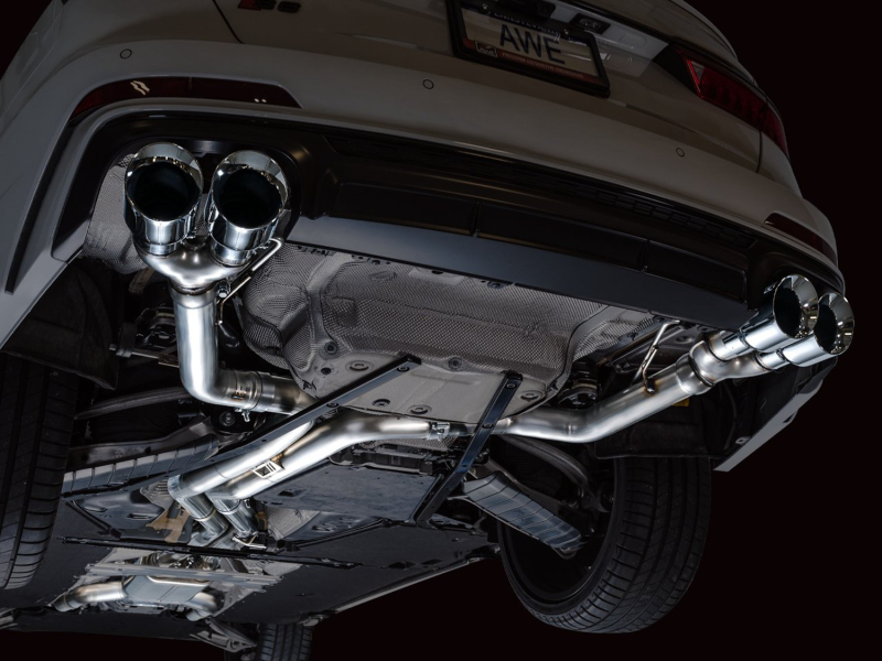 AWE Tuning 19-23 Audi C8 S6/S7 2.9T V6 AWD Track Edition Exhaust - Chrome Silver Tips - Image 15
