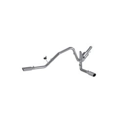 Alternative view of MBRP 2004-2008 Ford F150 4.6/5.4L EC/CC-SB Cat Back Dual Split Side