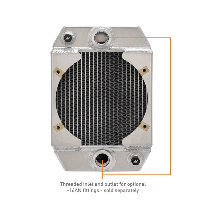 Mishimoto Universal Drag Race Performance Aluminum Radiator - Natural - Image 4