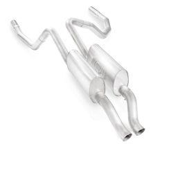 Alternative view of Stainless Works 2009-16 Dodge Ram 5.7L Truck Exhaust 3in X-Pipe S-Tube Mufflers Under Bumper Exit