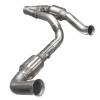 Kooks 07-18 Jeep Wrangler HEMI Swap 2.5in Stainless Steel GREEN Catted Y-Pipe