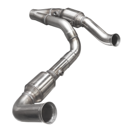 Kooks 07-18 Jeep Wrangler HEMI Swap 2.5in Stainless Steel GREEN Catted Y-Pipe