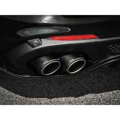 Alternative view of Akrapovic 2017+ Alfa Romeo Stelvio Quadrifoglio Slip-On Line (Titanium) w/Titanium/Carbon Fiber Tips