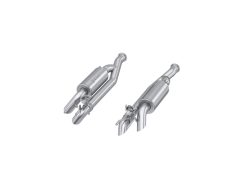 Alternative view of MBRP 19-23 Mercedes-Benz G63 4.0TT V8 T304 SS 2.5in Pre-Axle Cat-Back Exhaust Dual Split Quad Side