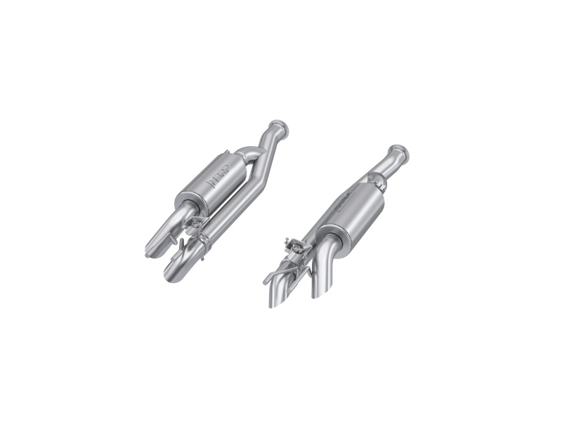 MBRP 19-23 Mercedes-Benz G63 4.0TT V8 T304 SS 2.5in Pre-Axle Cat-Back Exhaust Dual Split Quad Side - Image 2