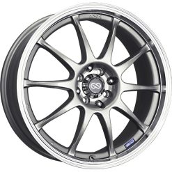 Alternative view of Enkei J10 18x7.5 4x100/108 42mm Offset 72.62mm Bore Dia Silver w/ Machined Lip Wheel
