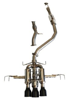 Invidia 22+ HONDA CIVIC TYPE-R FL5 R400 SINGLE LAYER BLACK TIP CAT-BACK (NON POLISH PIPE) - Image 5
