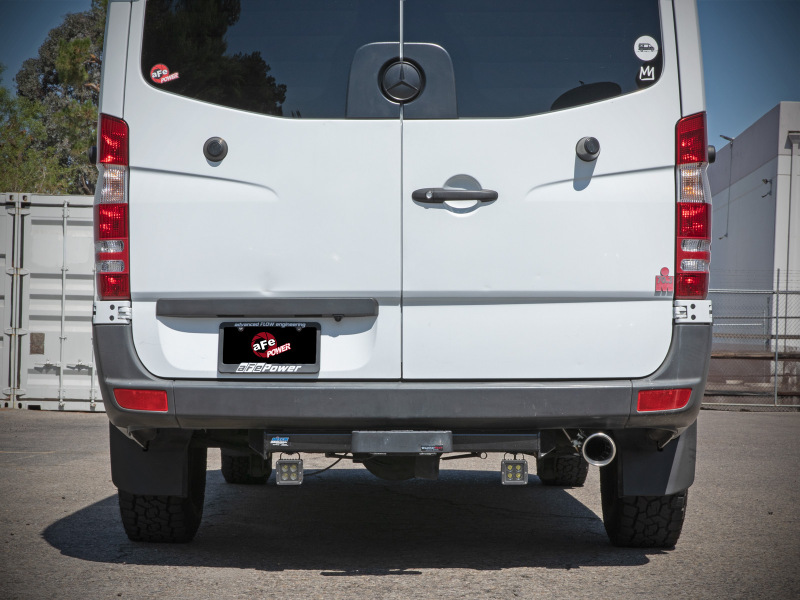 aFe Vulcan Series 3in 304SS DPF-Back Exhaust w/ Polished Tip 14-18 Mercedes-Benz Sprinter 2500 - Image 4