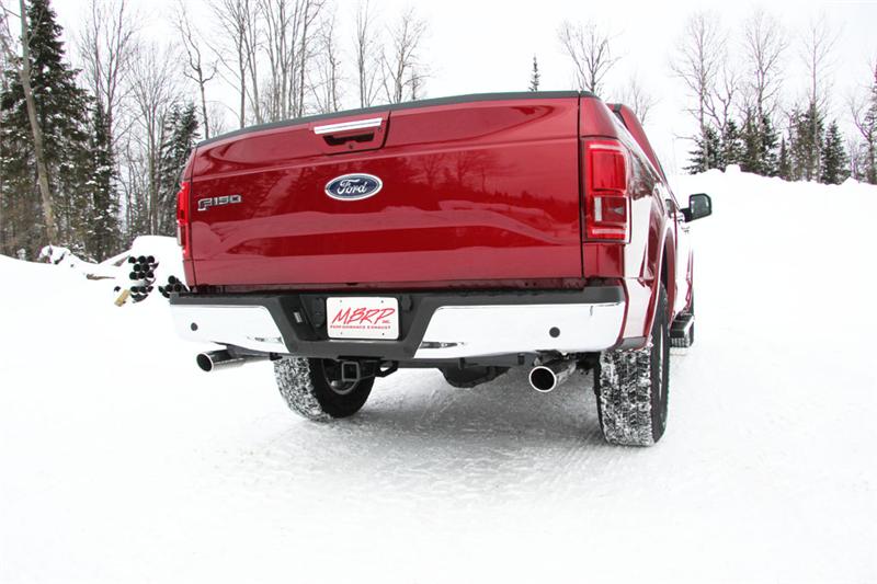 MBRP 2015 Ford F-150 5.0L 3in Cat Back Dual Split Rear Exit T409 Exhaust System - Image 6