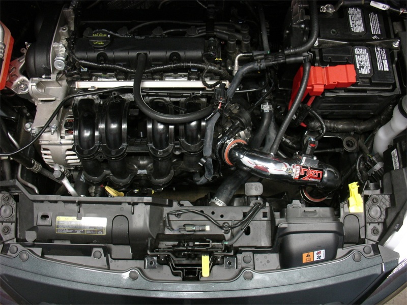 Injen 11-15 Ford Fiesta 1.6L 4Cyl Non-Turbo Polished Cold Air Intake - Image 4