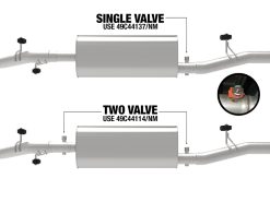 Alternative view of aFe 20-21 GM Trucks (V8-6.2L) 409 Stainless Steel Muffler Delete Pipe