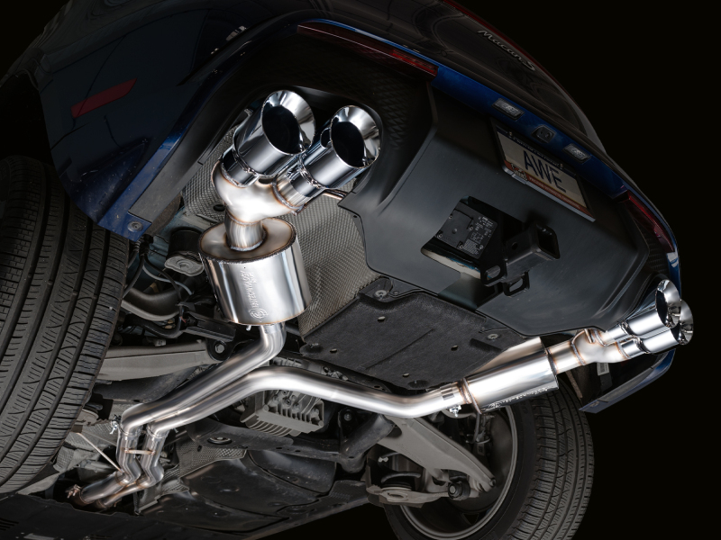 AWE Tuning 2022+ Porsche Macan 2.9TT Touring Edition Catback Exhaust w/ Chrome Silver Tips - Image 11