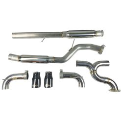 Injen 16-18 Ford Focus RS 3in Cat-Back Stainless Steel Exhaust w/ 4in Black Chrome Tips - Image 7