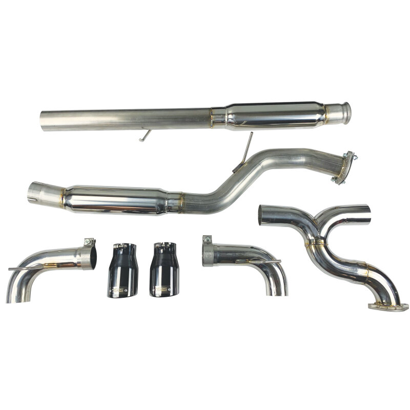 Injen 16-18 Ford Focus RS 3in Cat-Back Stainless Steel Exhaust w/ 4in Black Chrome Tips - Image 7