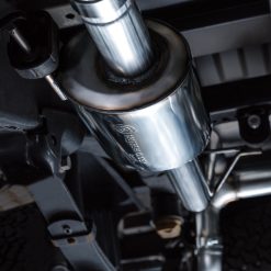 AWE Tuning 2021+ Ford F-150 Tremor (w/ Bumper Cutouts) 0FG Resonated Catback - Diamond Black Tips - Image 6