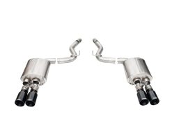 Corsa 2024-2024 Ford Mustang V8 5.0L 3in Axle-Back Exhaust System w/ Twin 4in Black Straight Tips