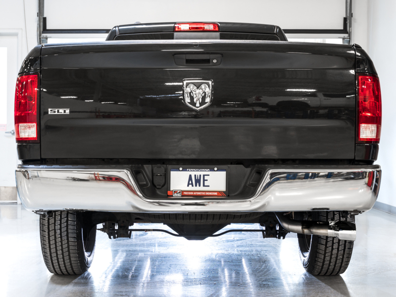 AWE Tuning 09-18 RAM 1500 5.7L (w/o Cutouts) 0FG Single Side Exit Cat-Back Exhaust - Chrome Tips - Image 5