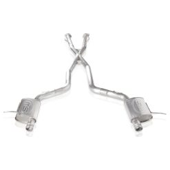 Stainless Works 2018 Jeep TrackHawk 6.2L 3in Catback System X-Pipe Turbo S-Tube Muffler Stock Exit - Image 10
