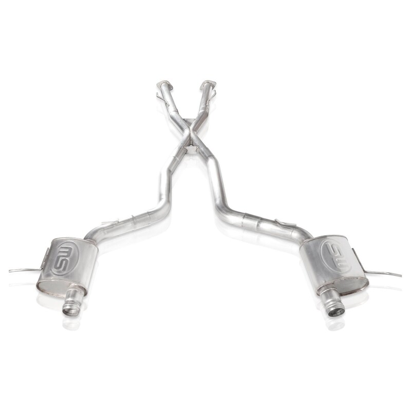 Stainless Works 2018 Jeep TrackHawk 6.2L 3in Catback System X-Pipe Turbo S-Tube Muffler Stock Exit - Image 10
