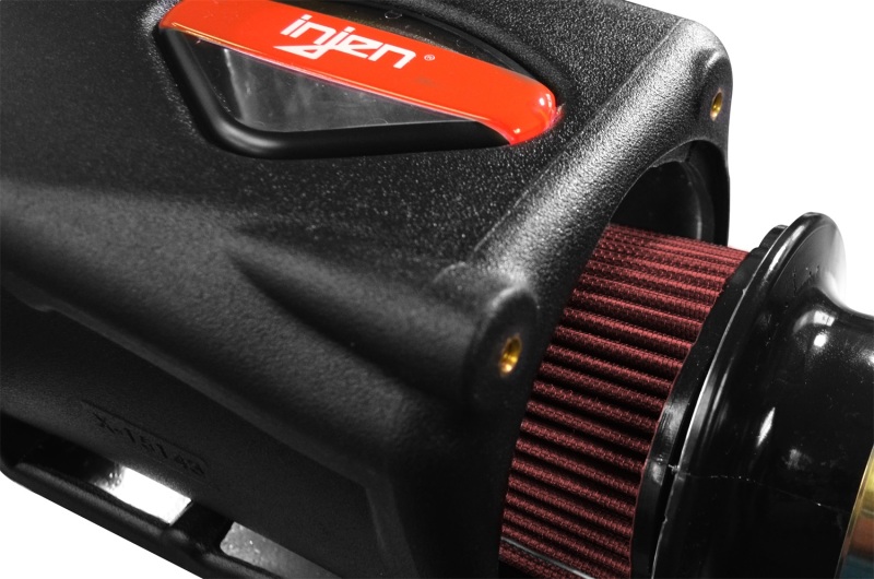 Injen 2018+ Jeep Wrangler JL V6-3.6L Wrinkle Black Oiled Power-Flow Air Intake System - Image 5