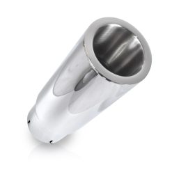Alternative view of Stainless Works Double Wall Straight Cut Exhaust Tips - 4in Body 3in ID