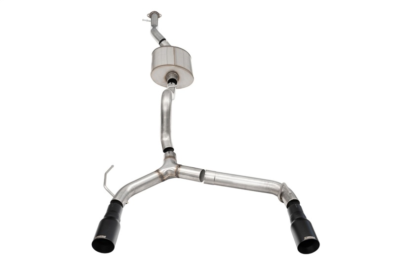 Corsa 21-22 Ford Bronco 2.7L 4-Door 2.75in Cat-Back Dual Rear Exhaust w/ 4in Straight-Cut Black Tips - Image 2