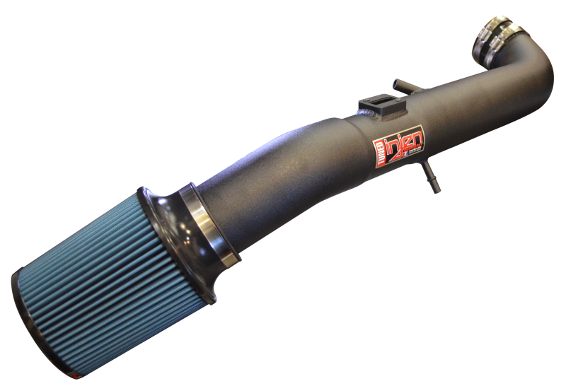 Injen 2017+ Chevrolet Colorado / GMC Canyon 3.6L Wrinkle Black Power-Flow Air Intake System - Image 2