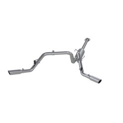 Alternative view of MBRP 05-13 Toyota Tacoma 4.0L EC/CC AL Dual Split Side Cat Back Exhaust