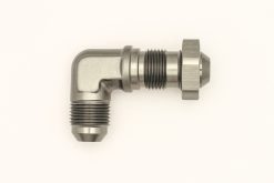 DeatschWerks 8AN Male Flare To 8AN Male Flare Bulkhead Adapter 90-Degree (Incl. Nut) - Image 3