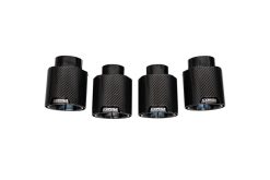 Corsa 20-23 Chevrolet Corvette C8 RWD 4.5in Carbon Fiber Black PVD Tip Kit (For Corsa Exhaust Only) - Image 2