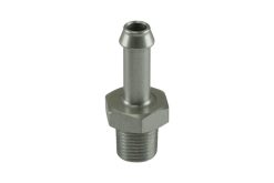 Turbosmart 6mm / 1/4in Hose End to 1/8 NPT Male Straight - Clear