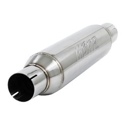 MBRP Universal Resonator 2.5in inlet/outlet 16in body 20in overall T304 - Image 2