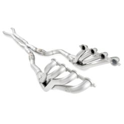 Alternative view of Stainless Works 2009-15 Cadillac CTS-V Headers 2in Primaries High-Flow Cats 3in Leads X-Pipe Factory