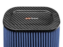 aFe Magnum FLOW Pro 5R Air Filter (5.5x 7.5)in F (9x 7)in B (5.8 x 3.8)in T (Carbon Fiber) x 10in H - Image 4