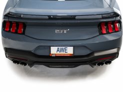 AWE 2024 Ford Mustang GT Fastback S650 RWD Track Edition Catback Exhaust w/ Quad Chrome Silver Tips - Image 6