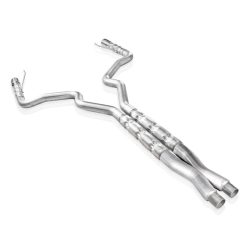 Alternative view of Stainless Works 2015-16 Mustang GT 3in Catback X-Pipe Retro Chambered Mufflers 2-1/2in Cores