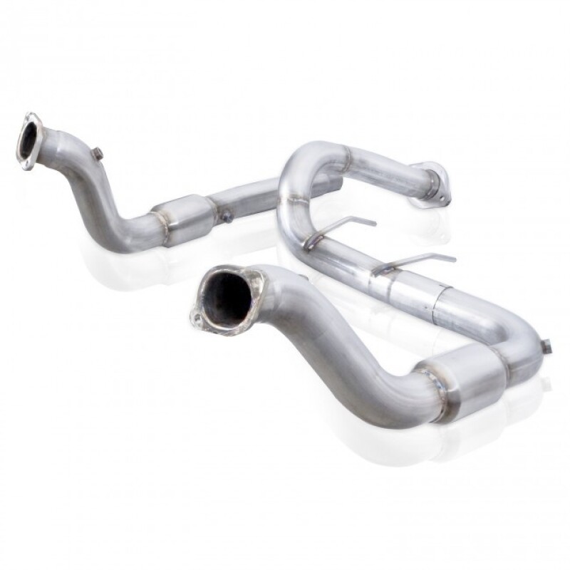 Stainless Works 2017 F-150 Raptor 3.5L 3in Downpipe High-Flow Cats Factory Connection - Image 2