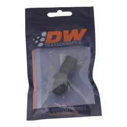 Alternative view of DeatschWerks 8AN Male Flare to 3/8in Hardline Compression Adapter - Anodized Matte Black