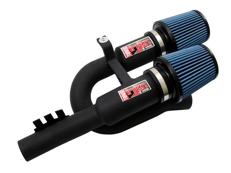 Injen 07-09 335i E92 / 08-09 135i E82 3.0L L6 Twin intake Wrinkle Black Short Ram Intake - Image 3