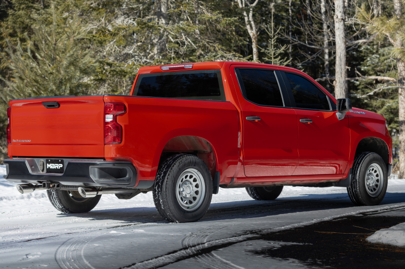 MBRP 2019+ Chevrolet Silverado 1500 / 2019+ GMC Sierra 1500 Alum. 3in Armor Black Cat-Back Exhaust - Image 6