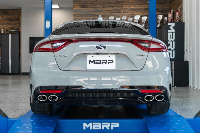 MBRP 2018+ Kia Stinger 3.3L RWD/AWD 2.5in Cat Back Dual Rear Exit w/o Tips - Image 3
