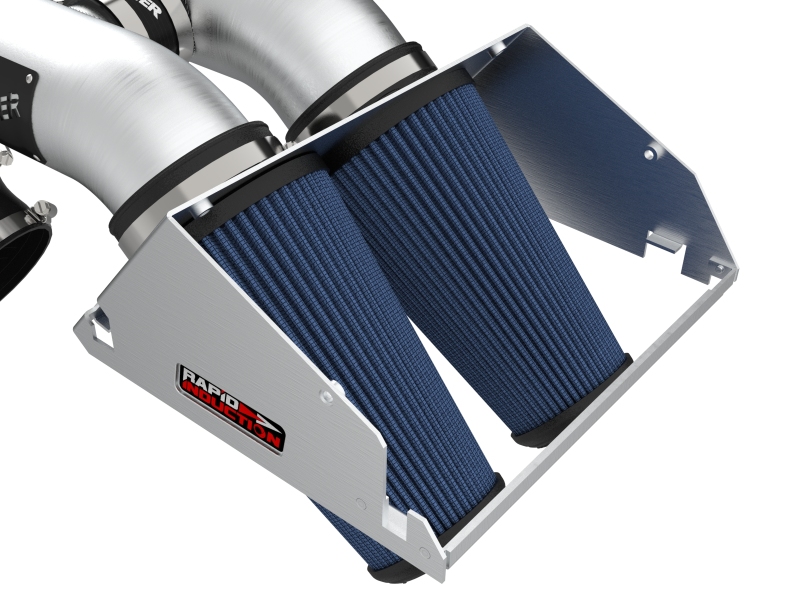 aFe Rapid Induction Pro 5R Cold Air Intake System Brushed 21-22 Ford F-150 Raptor V6-3.5L (tt) - Image 6