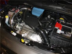 Alternative view of Injen 12-13 Fiat 500 Abarth 1.4L(t) Black Short Ram Intake w/ MR Tech & Heat Shield