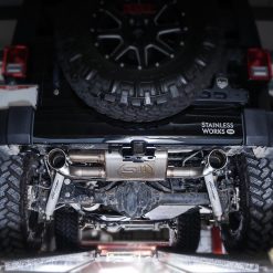 Stainless Works 2007-17 Jeep Wrangler Axleback Exhaust - Image 11