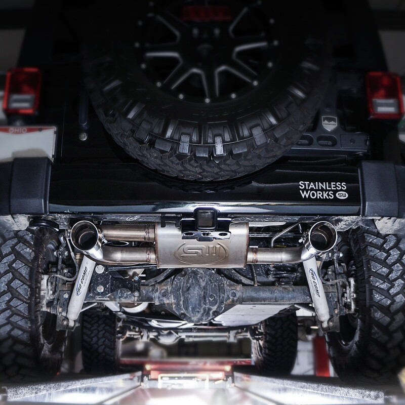 Stainless Works 2007-17 Jeep Wrangler Axleback Exhaust - Image 11