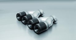 Remus 2006 Peugeot 207 1.4L/1.6L 84mm Black Chrome Straight w/Carbon Insert Tail Pipe Set (Pair)