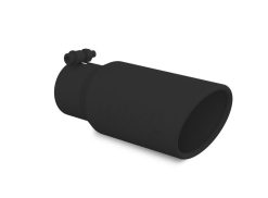 MBRP Universal Tip 4in OD 3in Inlet 10in Length Angled Rolled End Black - Image 3