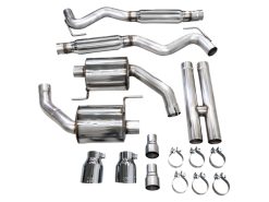AWE 2024 Ford Mustang GT Fastback S650 RWD Touring Catback Exhaust w/ Dual Chrome Silver Tips - Image 8