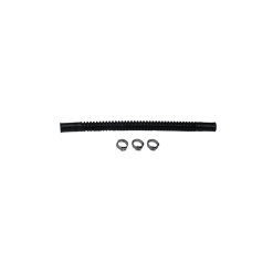 Deatschwerks Convoluted Tubing 200mm Length x 8mm ID Side 1 x 8mm ID Side 2 - Black
