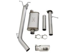 aFe Mach Force-XP Exhaust 3in CB SS 15-17 GM Colorado/Canyon 2.5L/3.6L Side Exit w/ Polished Tip - Image 2